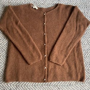 Sezane Gaspard Cardigan in Camel. Size M